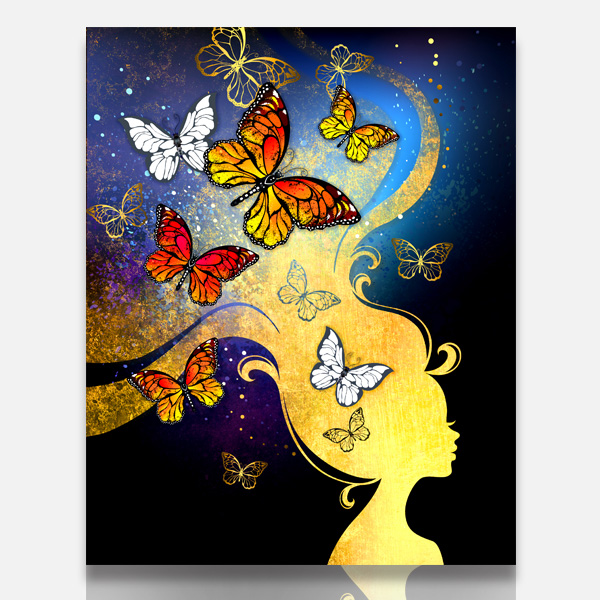 3D 여인과 나비(40x50cm)