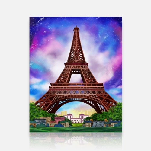 3D 오로라에펠탑(40x50cm)