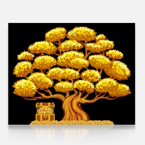 5D 황금돈나무(90x70cm) [매장전용]